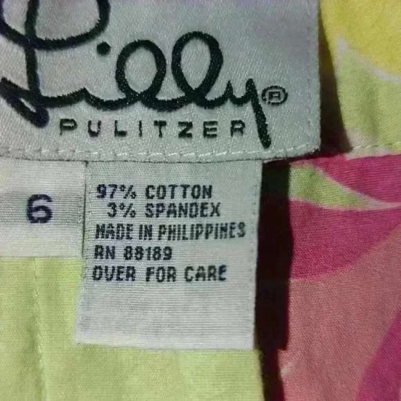 Lilly Pulitzer Pineapple Print Pants. Size 6. Excellent pre-loved condition. - Picture 7 of 7